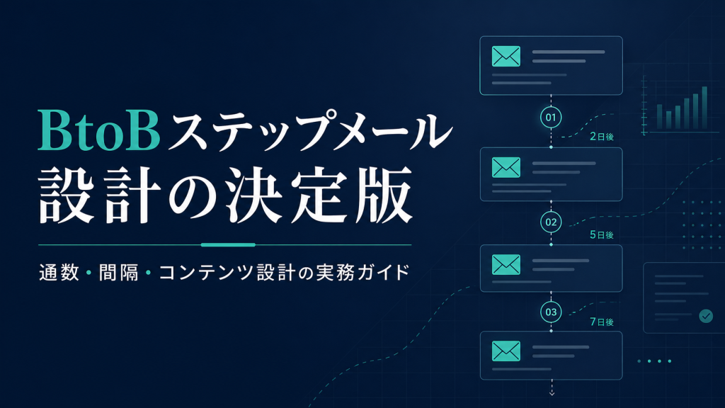 BtoBステップメール設計の決定版｜通数・間隔・コンテンツ設計の実務ガイド