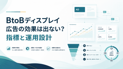 BtoBディスプレイ広告の効果は出ない？指標と運用設計