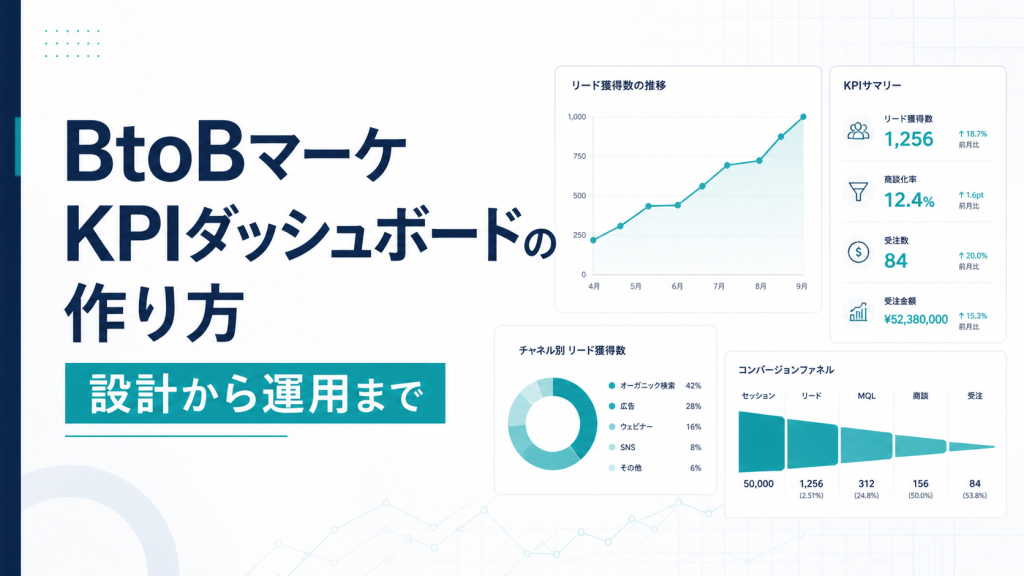 BtoBマーケKPIダッシュボードの作り方｜設計から運用まで
